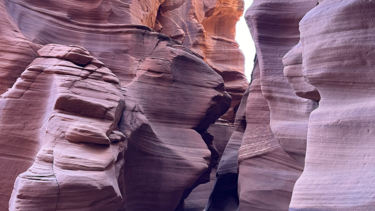 Sandstone canyons in page