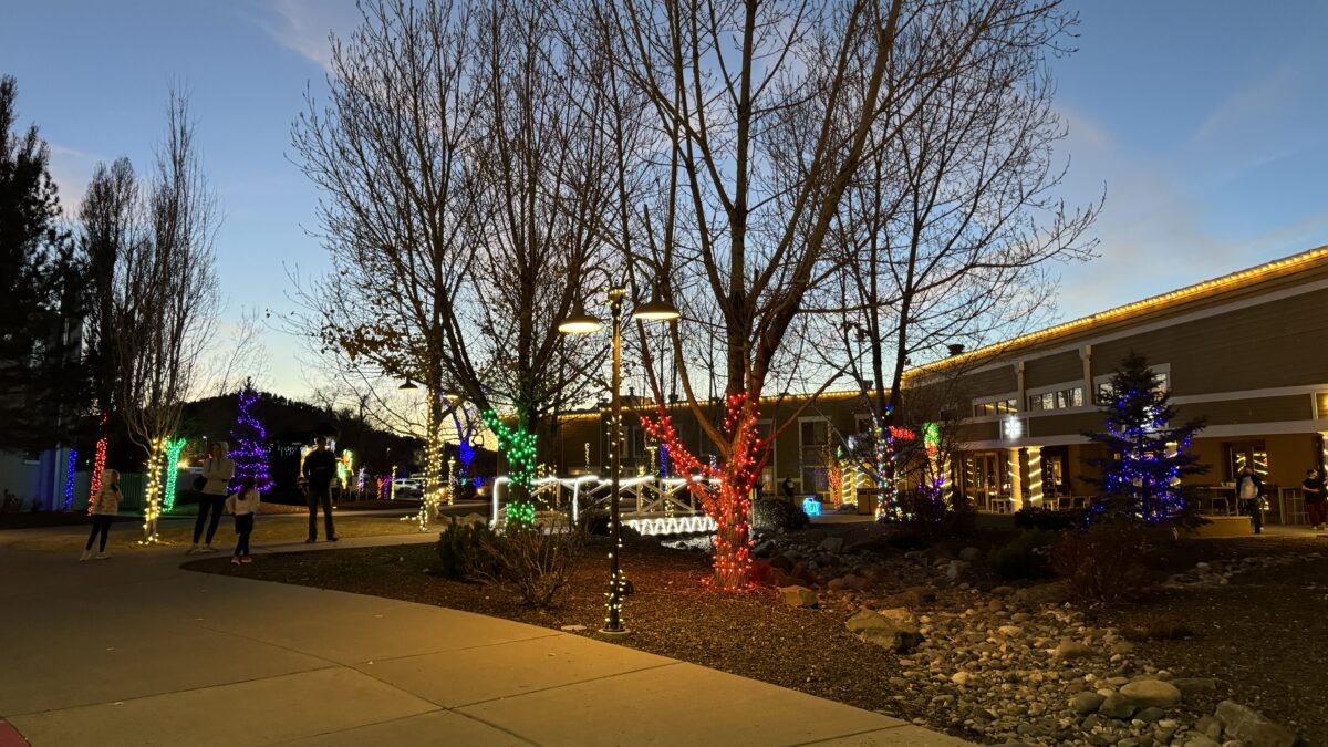 Grand Canyon Railway holiday lights