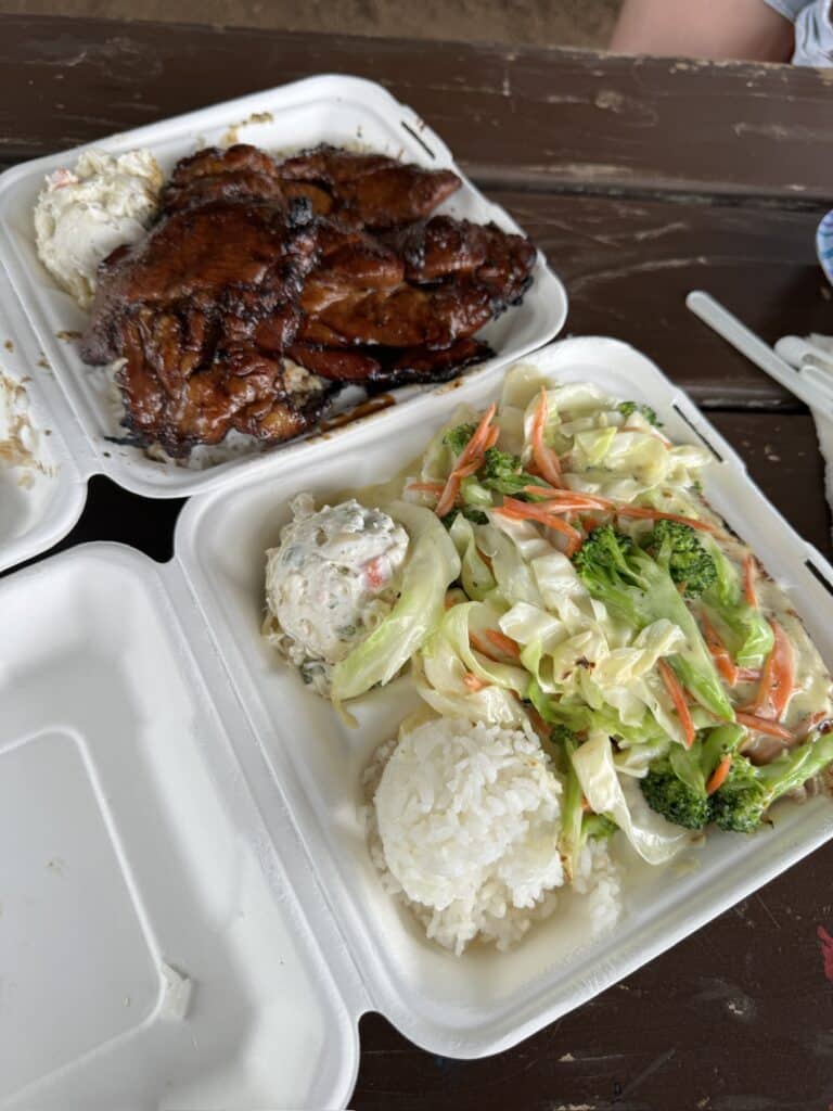 Lunch at Braddah Hut's in Hana