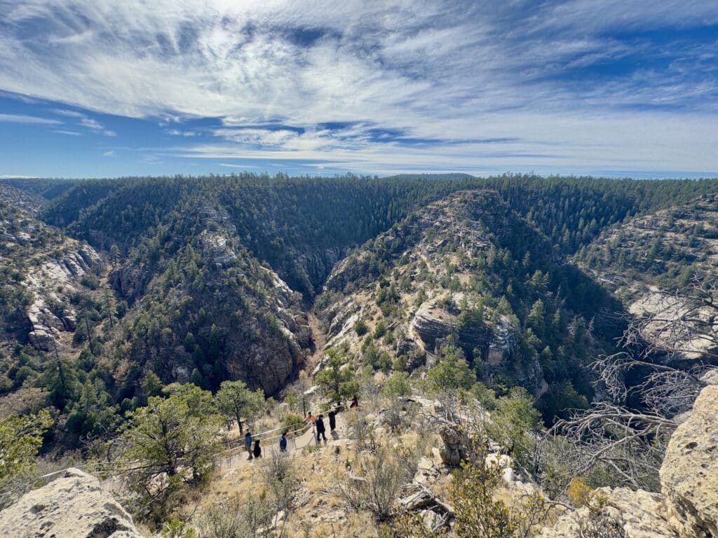 The canyons at Walnut Canyon National Monument